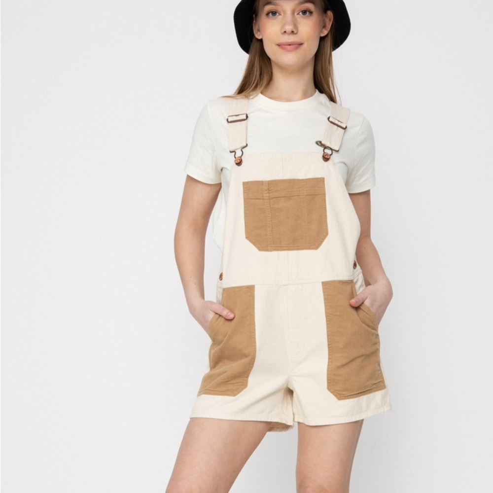 Brixton Cream and Tan Women's Shorts
